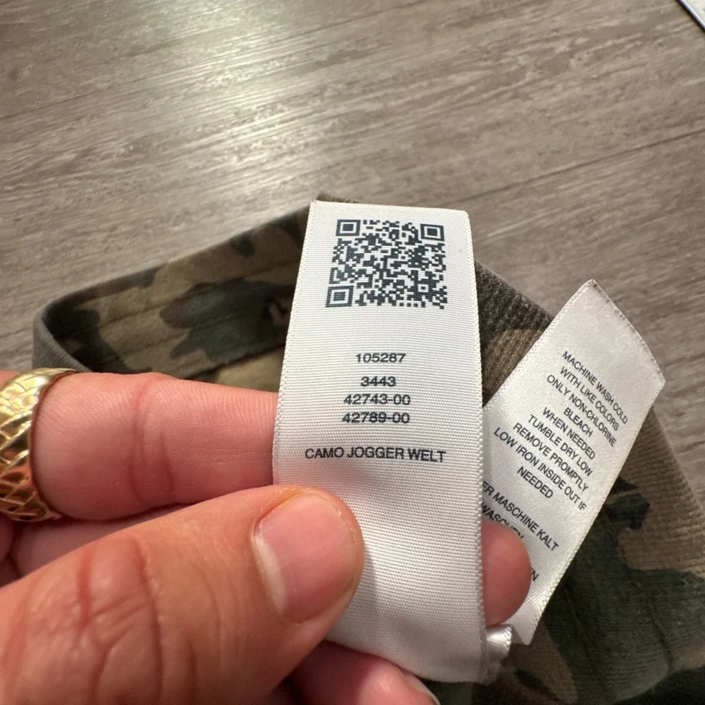 True Religion Joggers Adult 30 Camo Green Cotton Blend Logo Graphic 30x26 Lounge